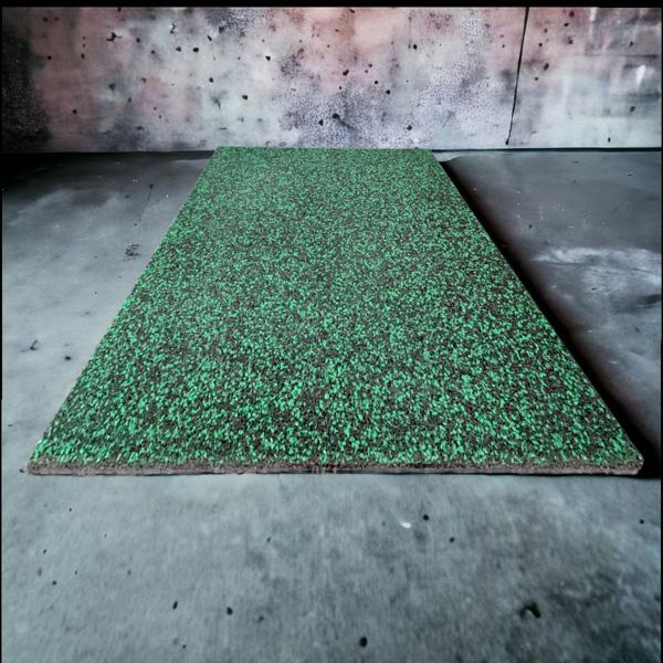 Мат гумовий Мікс 1000х500х15 мм Зелений - фото 3