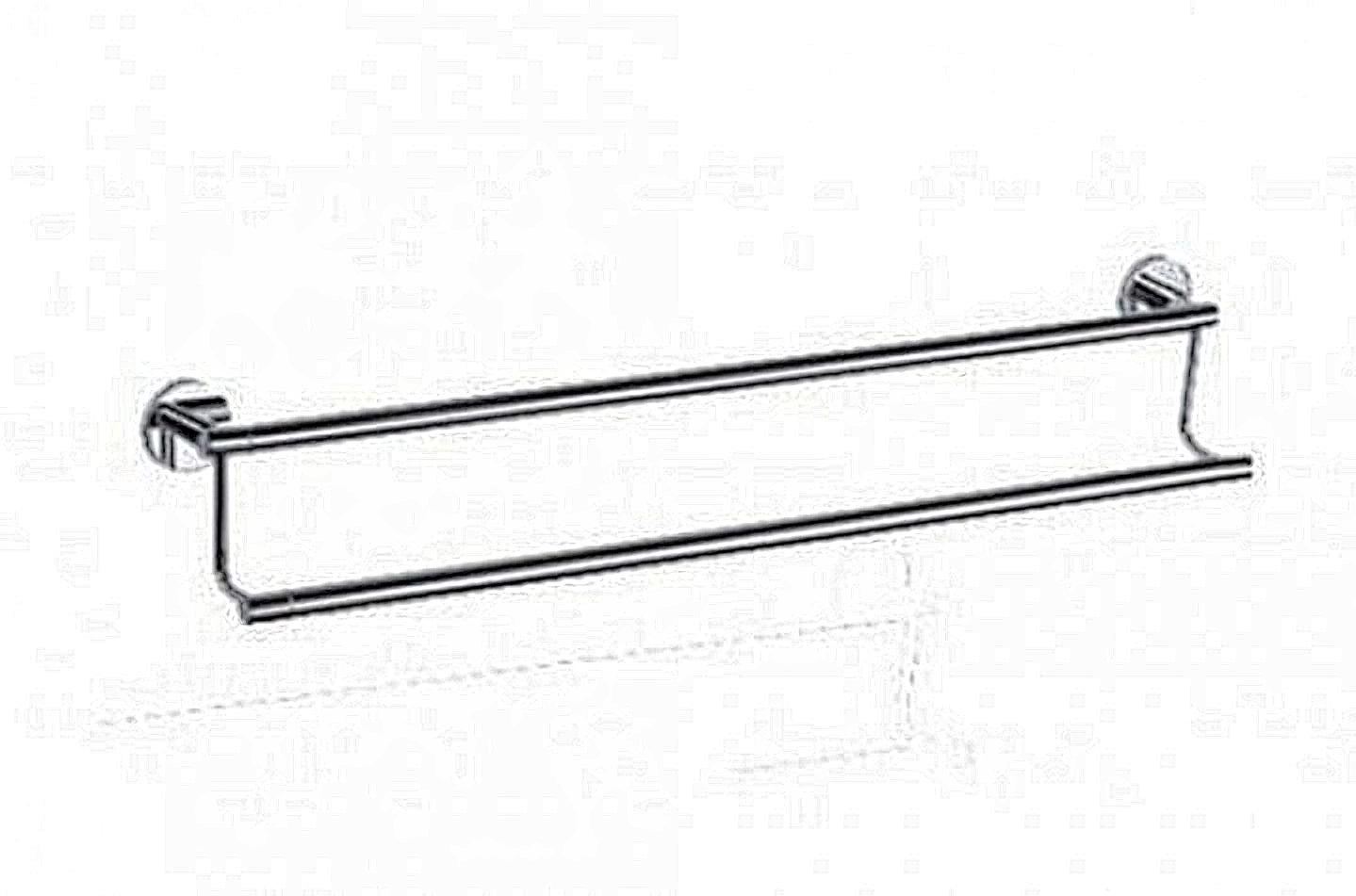 Полотенцедержатель HAIBA HB1709 2 планки 550 мм (358239)