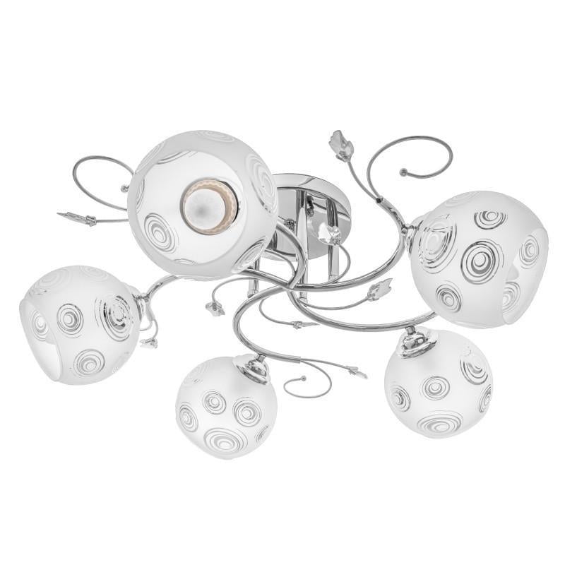 Люстра потолочная Brille в спальню E27 60W CH LK-584C/5 23-185