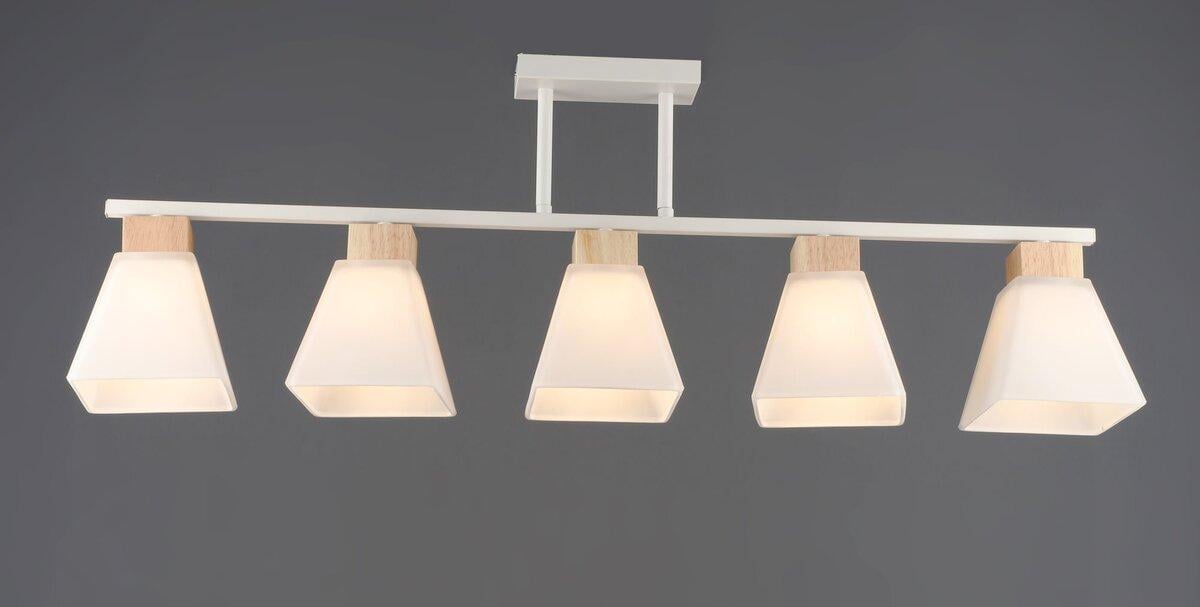 Люстра классическая на 5 плафонов B N6663/5 WT+WOOD (3120077134) Люстра классическая на 5 плафонов B N6663/5 WT+WOOD (3120077134)