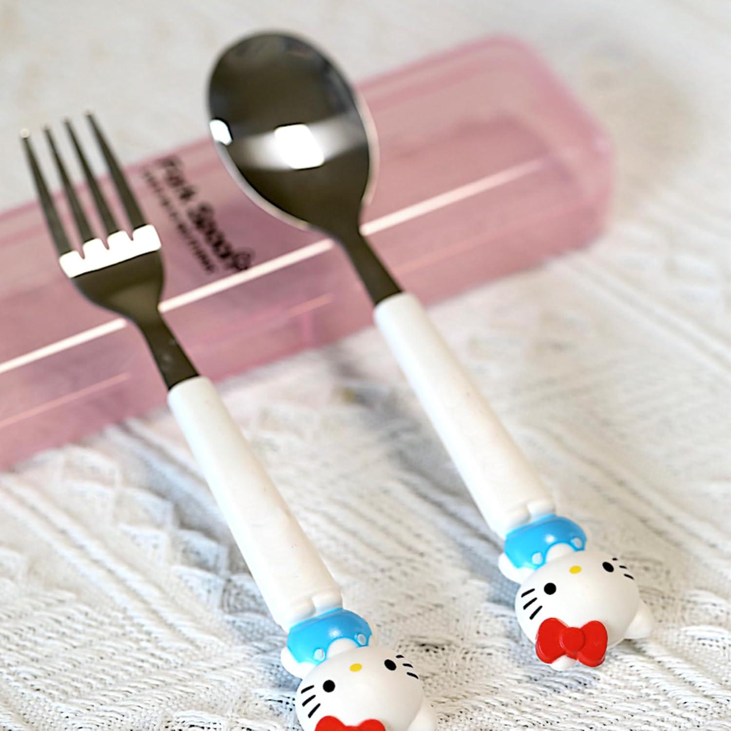 Столовые приборы детские ложка и вилка Hello Kitty из нержавеющей стали - фото 5 Столовые приборы детские ложка и вилка Hello Kitty из нержавеющей стали - фото 5