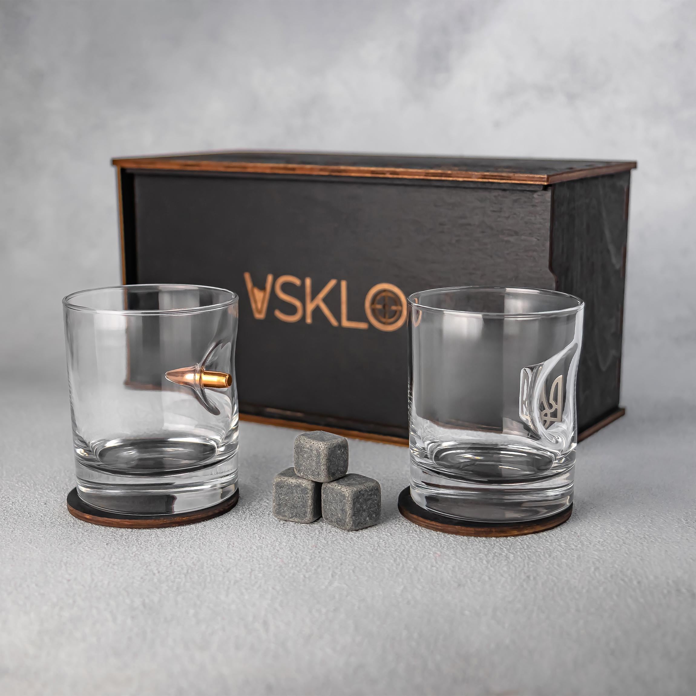 Подарочный набор стаканов VSKLO Patriot на 2 стакана