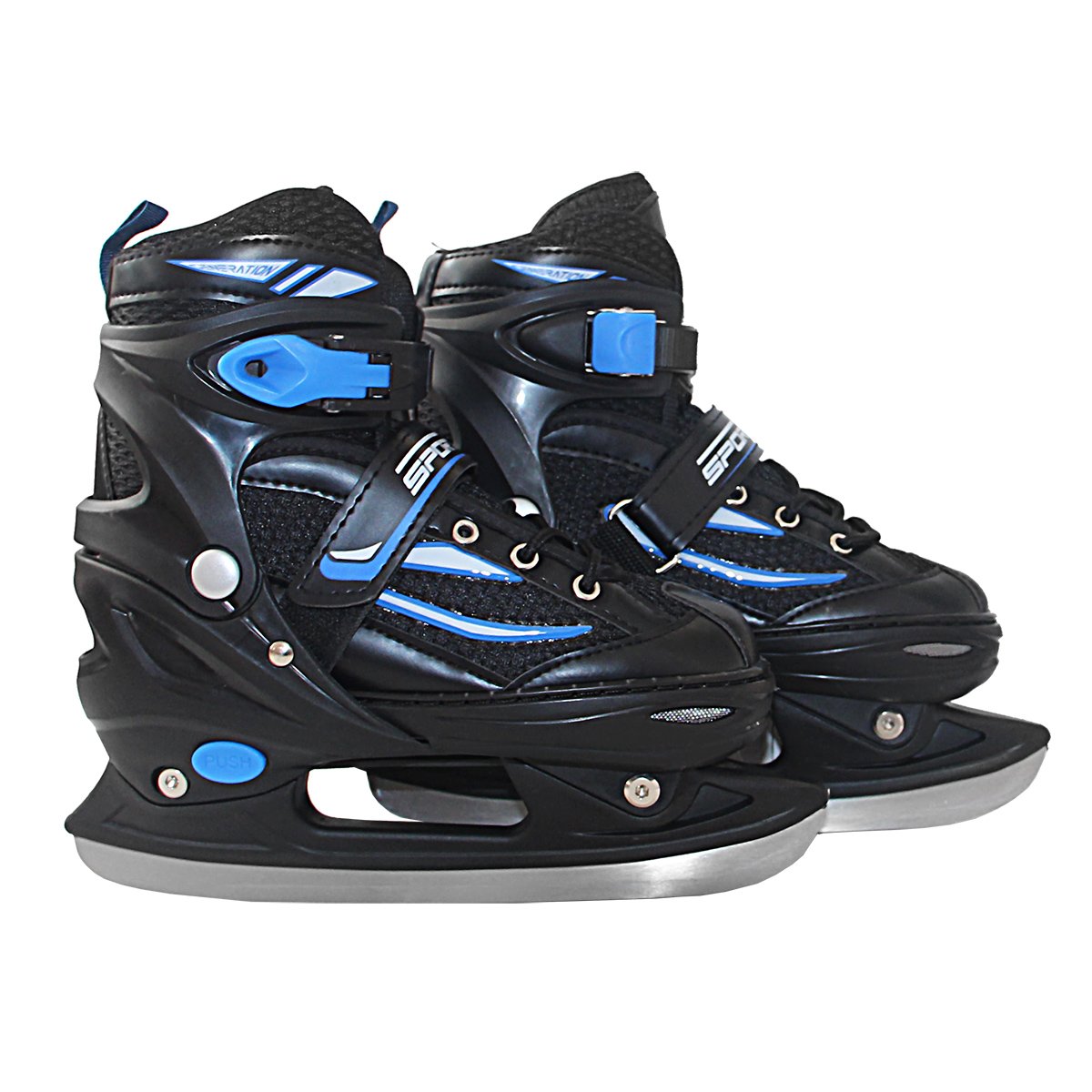 Роликовые коньки SportVida 4в1 SV-LG0030 р. 39-42 Black/Blue - фото 4