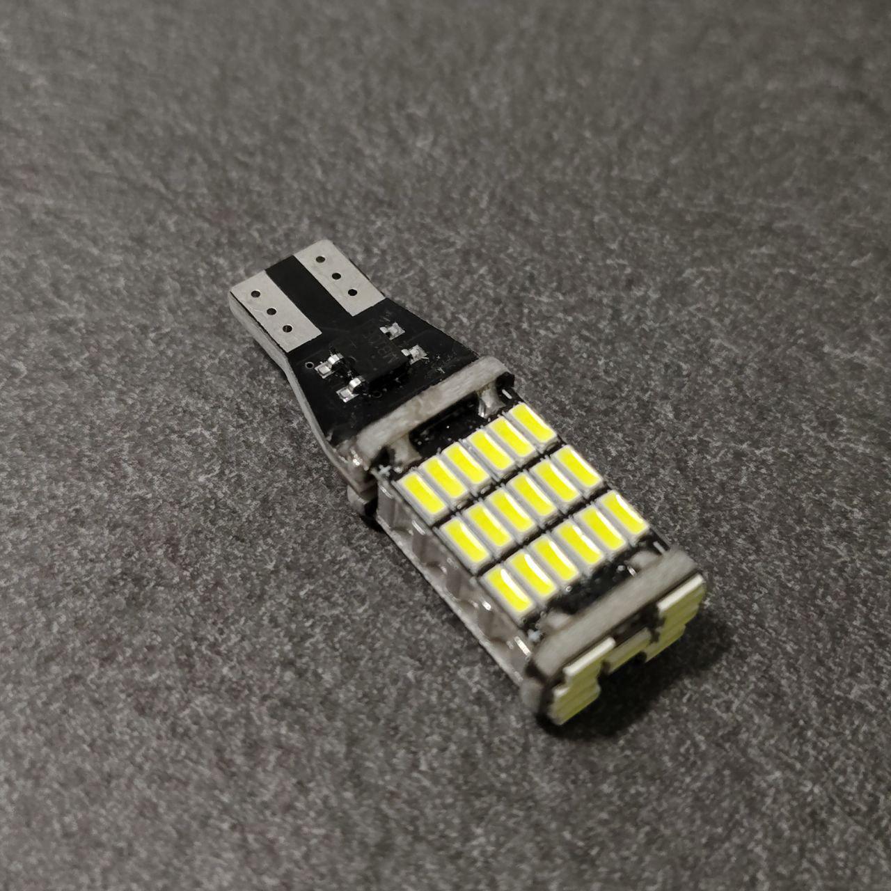 Автолампа T15 W16W 45SMD 4014 12V LED Білий (605STORE3) - фото 2 Автолампа T15 W16W 45SMD 4014 12V LED Білий (605STORE3) - фото 2