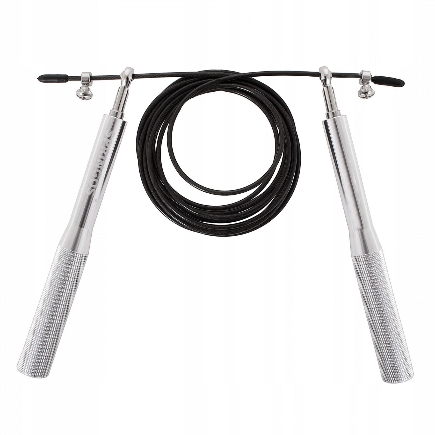 Скакалка швидкісна Springos для кросфіту Сріблястий (20635)