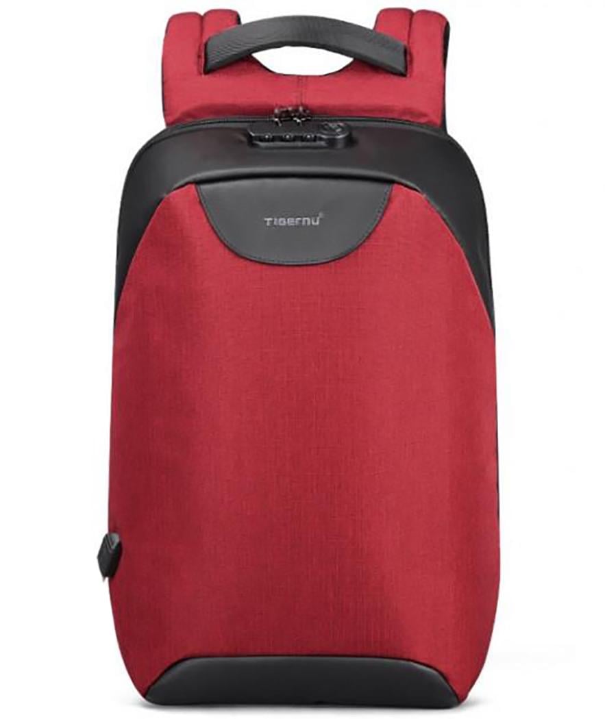 Городской рюкзак Tigernu T-B3611 Backpack SUN5386 с кодовым замком Красный Городской рюкзак Tigernu T-B3611 Backpack SUN5386 с кодовым замком Красный