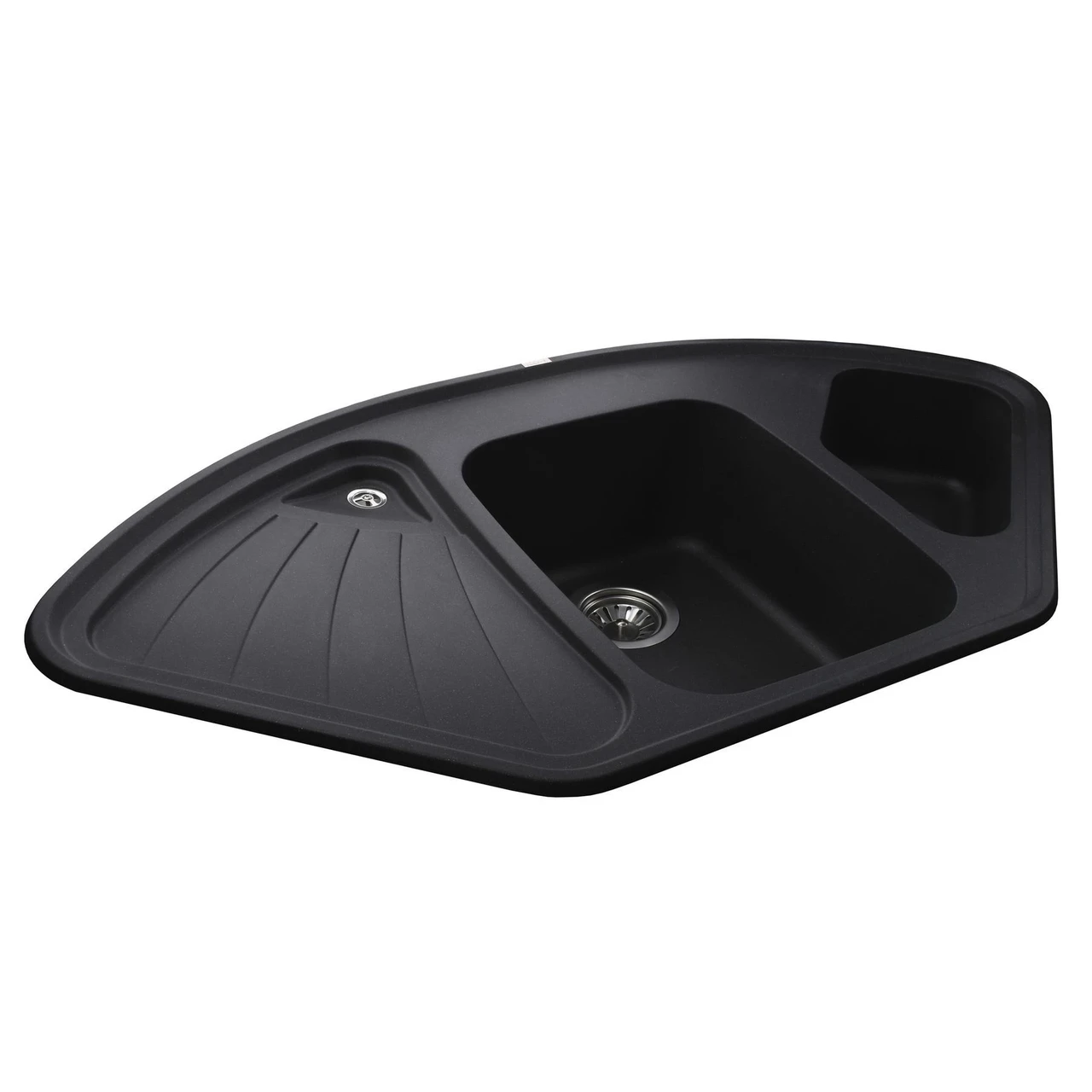 Мойка гранитная Globus Lux AVERNO А0001 1060х575 мм Черный металлик (04000035) - фото 4 Мойка гранитная Globus Lux AVERNO А0001 1060х575 мм Черный металлик (04000035) - фото 4