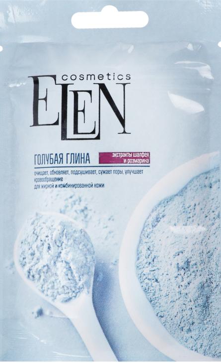 Глина блакитна Elen з екстрактом шавлії та розмарину 50 г (10336)