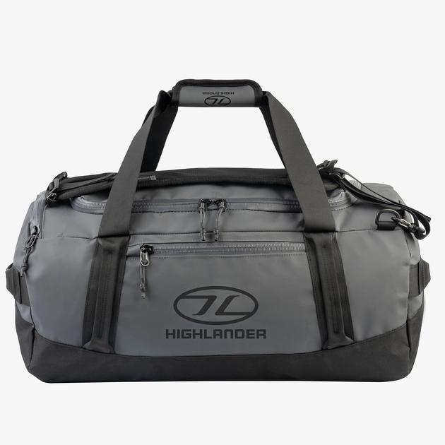 Сумка дорожная водозащитная Highlander Hauler Duffel 45 л Dark Grey (931676)