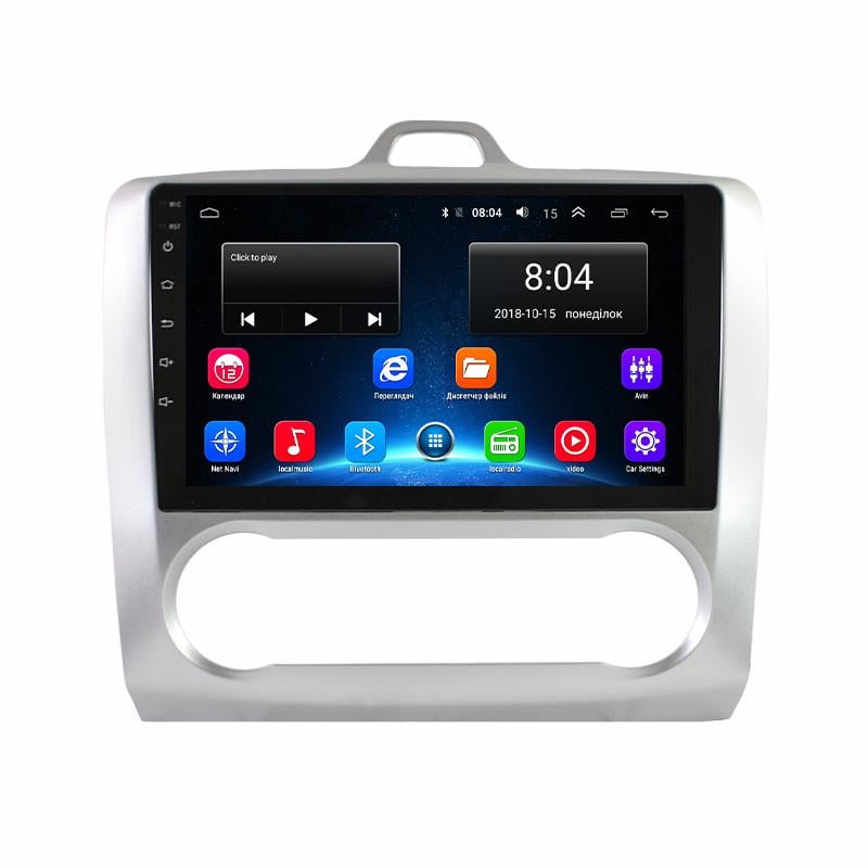 Магнитола штатная Lesko для Ford Focus 2 2005-2011 9" 2/32 Auto AC