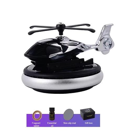 Ароматизатор многоразовый Вертолет на солнечной батарее Серебряный (00000065619) - фото 5