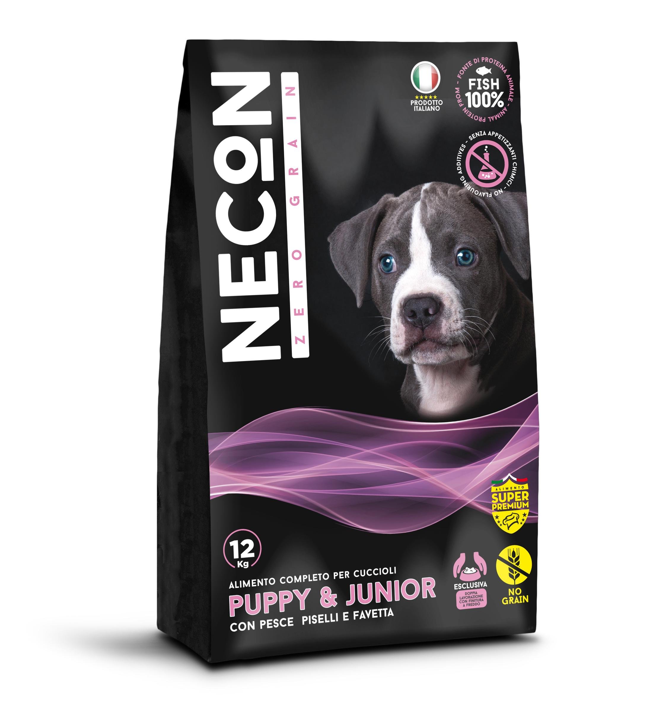 Сухой корм для собак Necon Zero Grain Puppy & Junior Fish Pea and Horse Bean 12 кг (NECZG05) - фото 1 Сухой корм для собак Necon Zero Grain Puppy & Junior Fish Pea and Horse Bean 12 кг (NECZG05) - фото 1