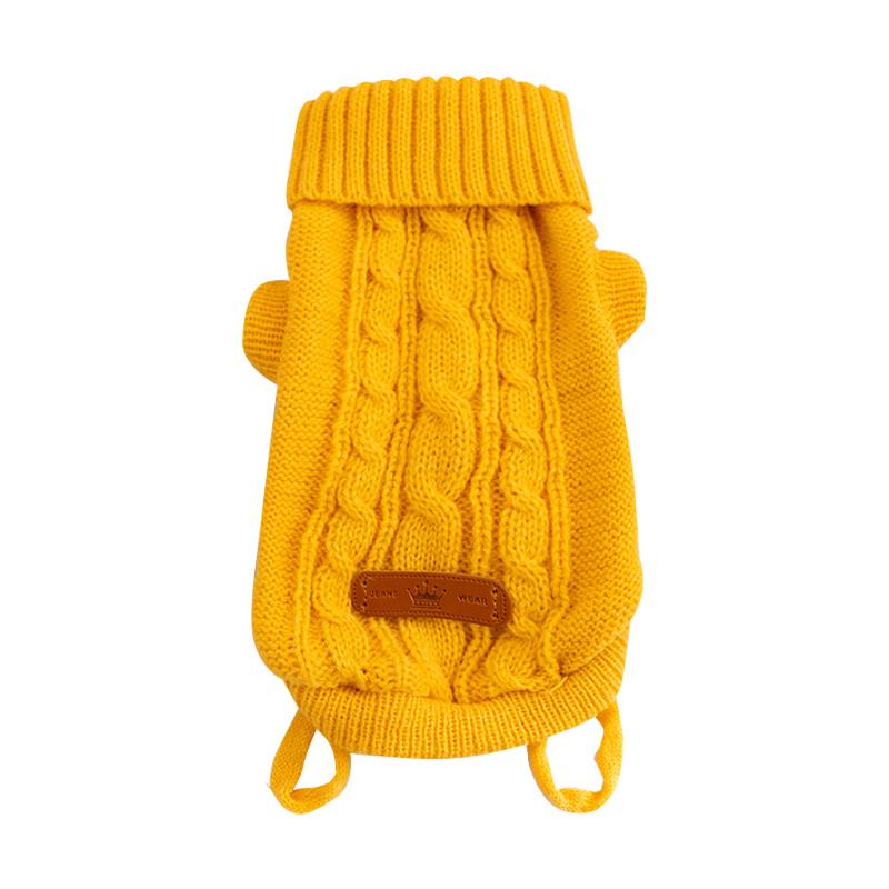 Свитер для животных Hippie dog 2410CGLK8029 вязаный зимний S Yellow (25714007)