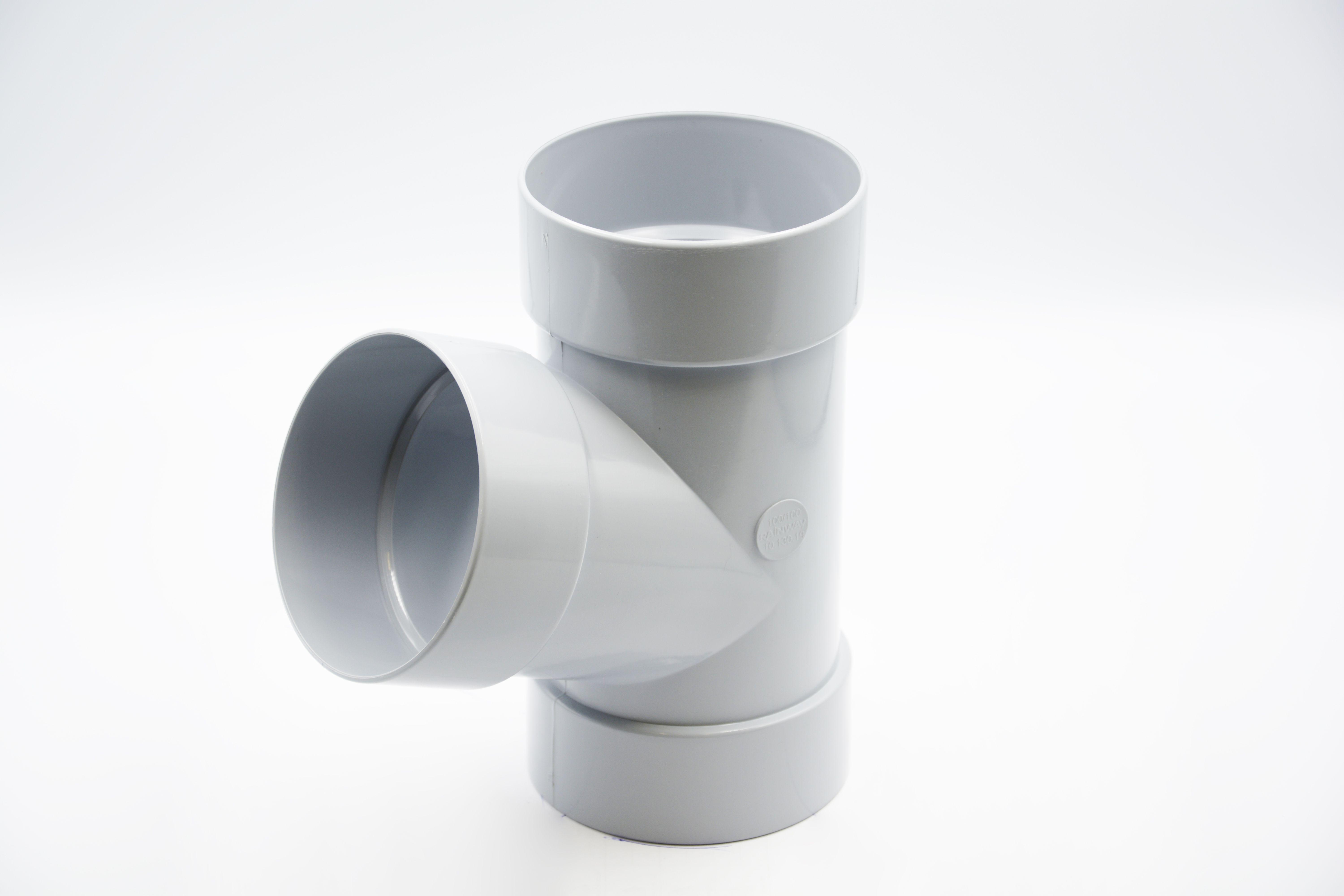 Тройник трубы RAINWAY 67° D 75 мм RAL 7040 Серый (10.090.19.005.RW)