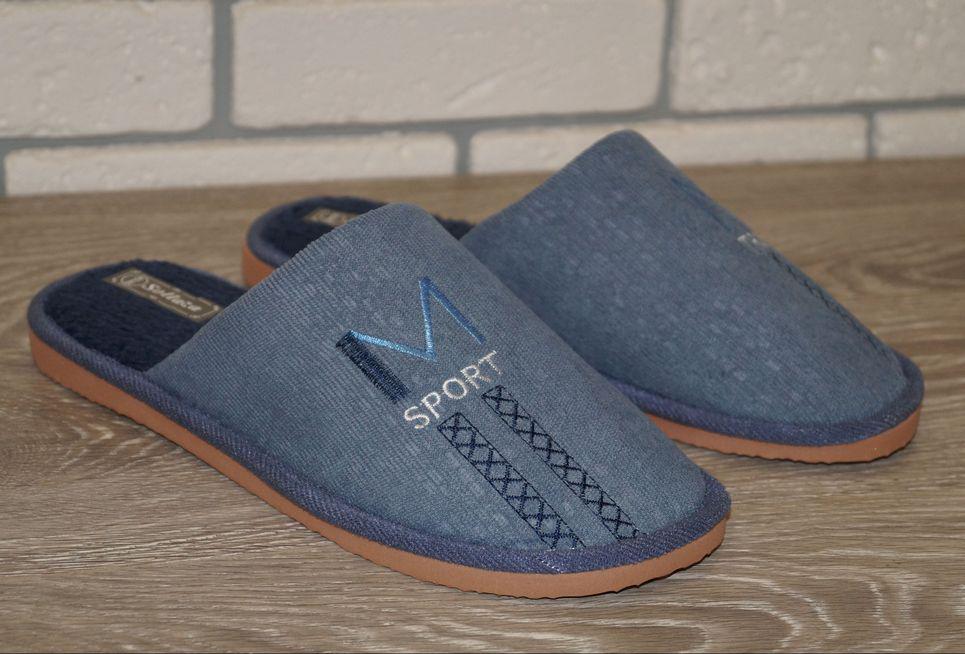 Тапочки мужские домашние Sollaza р. 42/43 27,5 см Синий (31428-4243)