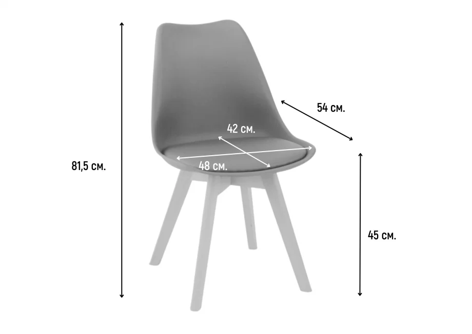 Стул Intarsio Kruz Светло-серый (KRUZLG) - фото 10 Стул Intarsio Kruz Светло-серый (KRUZLG) - фото 10