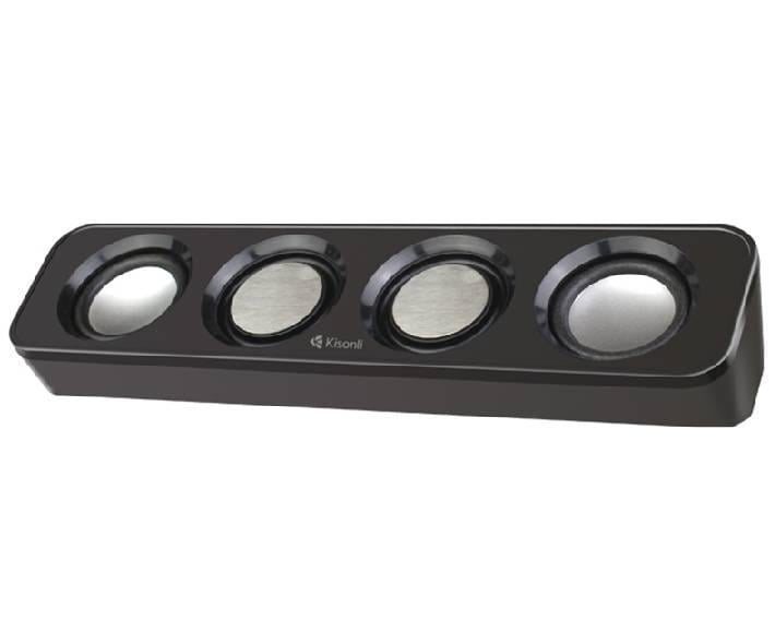 Колонки для ПК і ноутбука Kisonli i-680 USB/3,5 мм 2х3W 20Hz- 20KHz Black (43840)