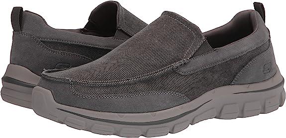 Слипоны мужские Skechers Palmero-Matthis Moc Toe Canvas р. 44 евро Grey (11812501) - фото 2