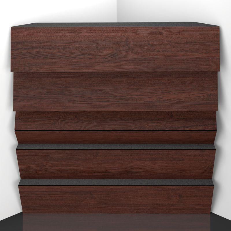 Бас ловушка Ecosound Pindiff Rock Wenge 50х50 см 100 мм Коричневый (1815)