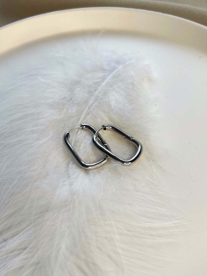 Серьги геометрические Серебряный (5400)