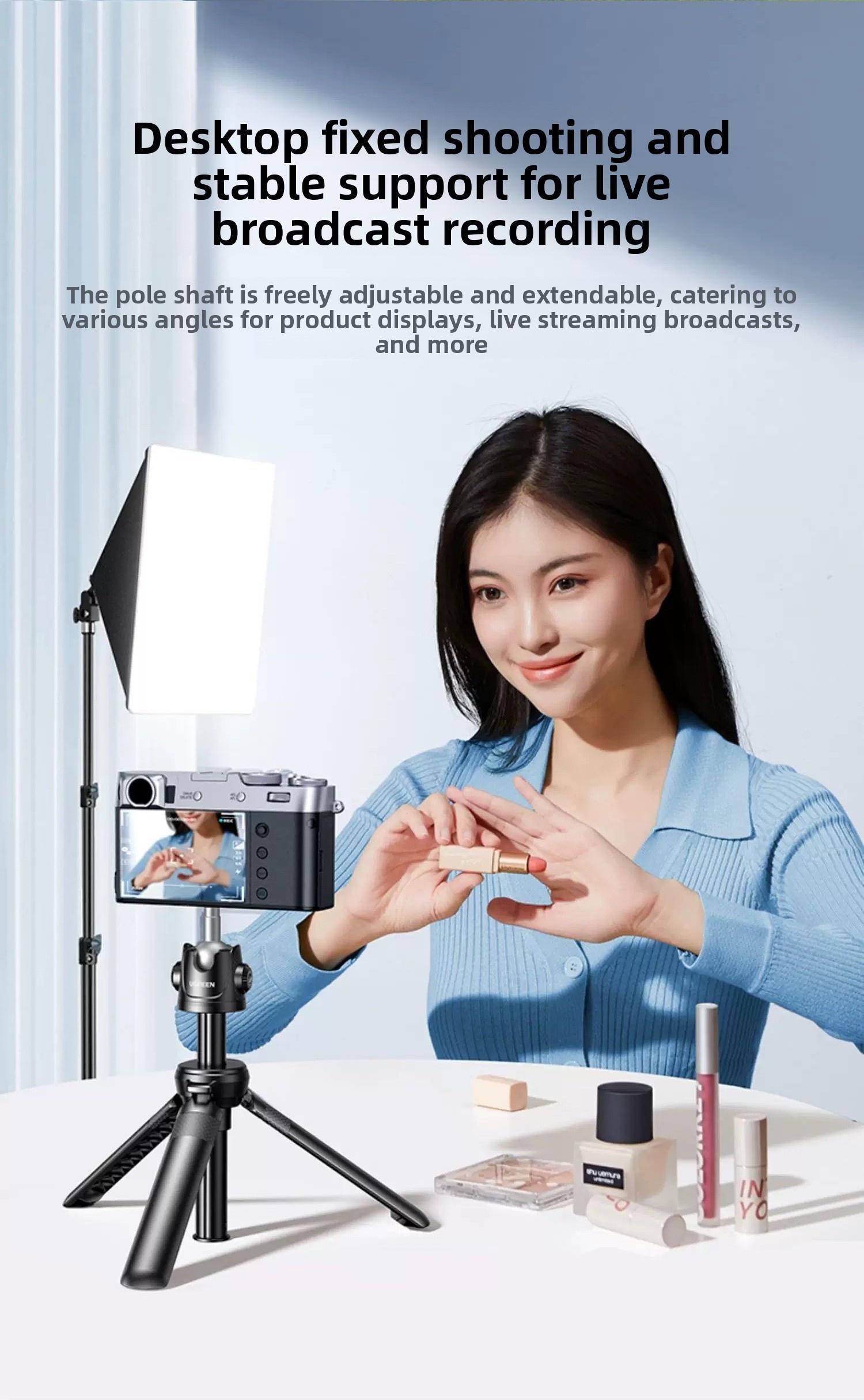 Монопод штатив Ugreen 15-37 см телескопический алюминиевый (25711) - фото 6 Монопод штатив Ugreen 15-37 см телескопический алюминиевый (25711) - фото 6