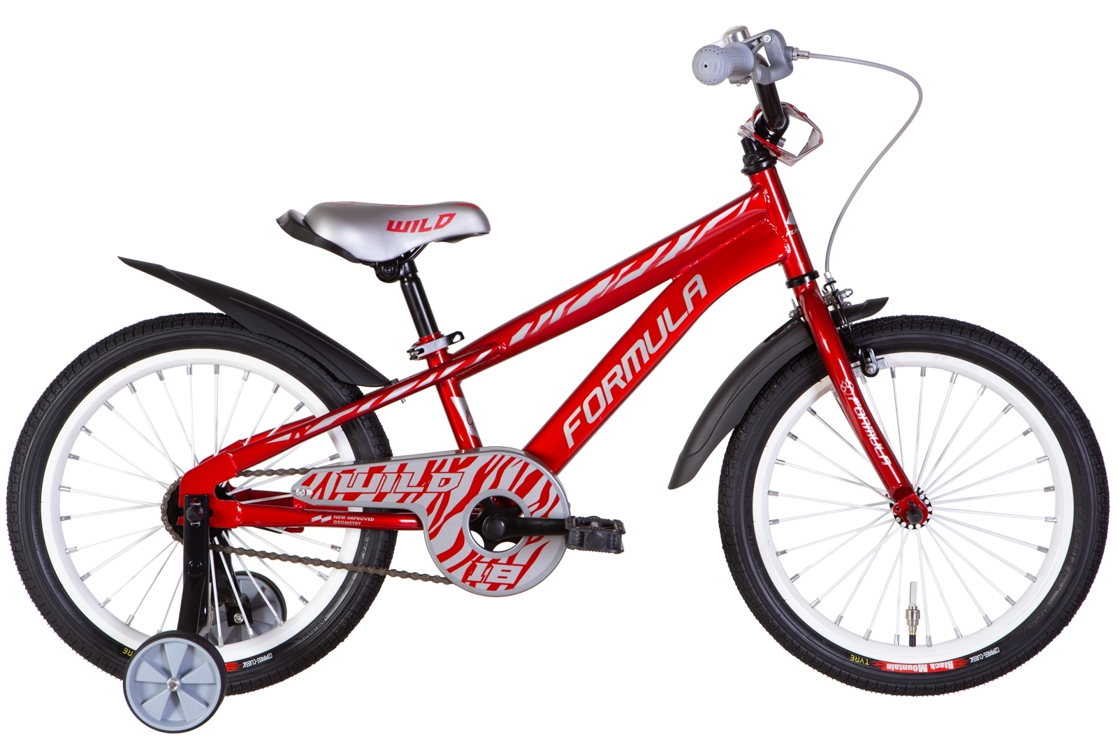 Велосипед дитячий Formula WILD 18" Красный с серым