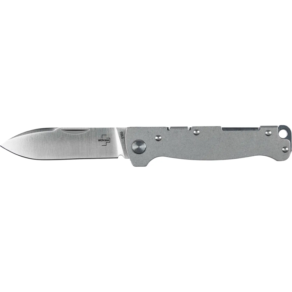 Ніж Boker Plus Atlas Backlock Droppoint Grey (01BO865)