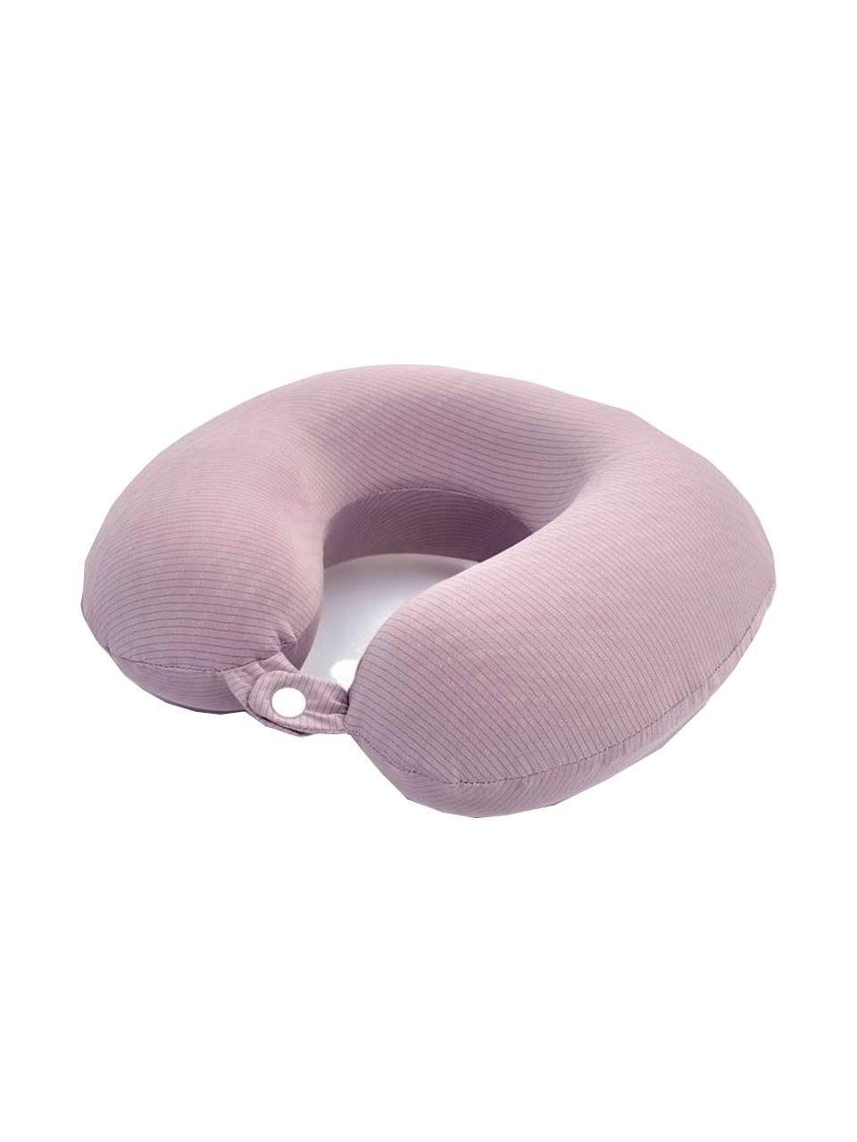 Подушка для путешествий ортопедическая Laska с эффектом памяти Пудровый (245219) Подушка для путешествий ортопедическая Laska с эффектом памяти Пудровый (245219)