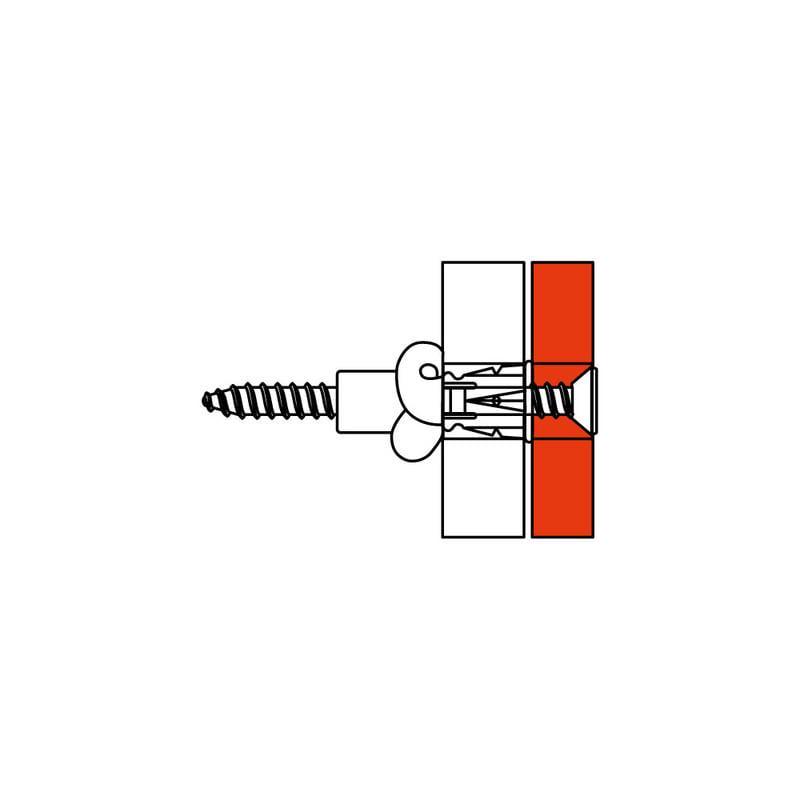 Дюбель ДКС M5 Combitech 6х35 ПП із саморізом Ø 3,5х50 мм цинк 1 шт. (CM06541) - фото 2