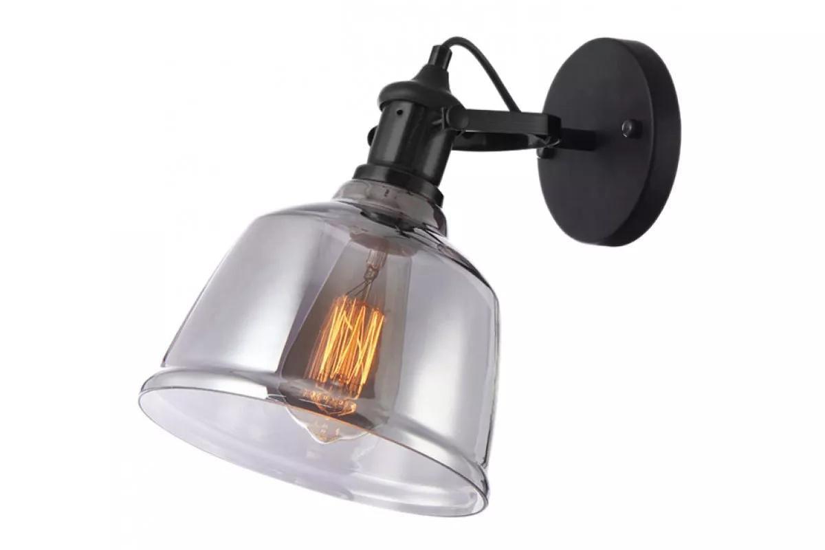 Светильник настенный GTV MUSCARI IIB 3800 одинарный AC220-240V 50/60Hz E27 IP20 Черный (00000036207)