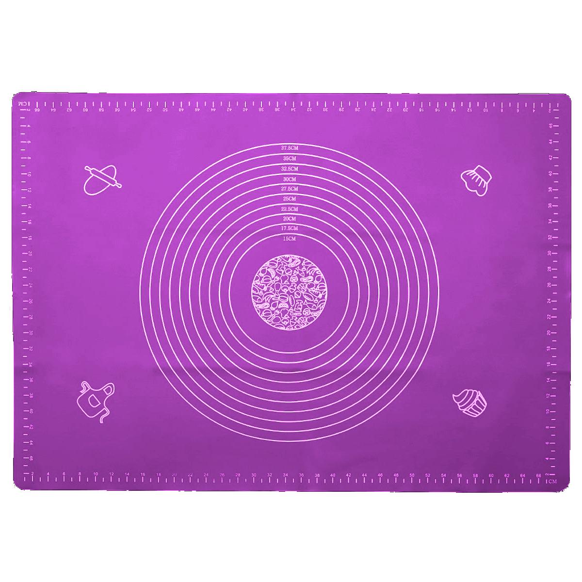 Коврик для раскатывания теста A-plus 50х70 см Фиолетовый (1800680802)