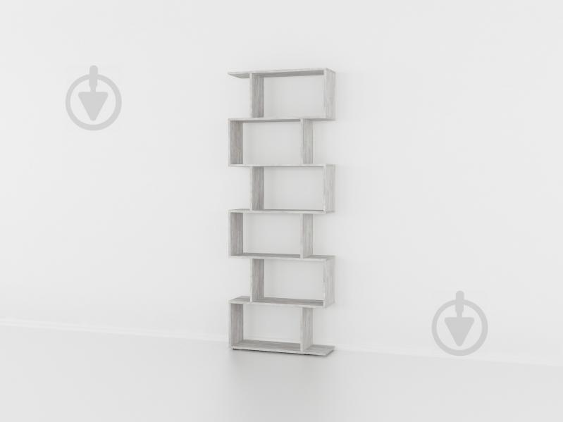 Полка для книг Forte Lynn Ш 700 / В 1922 / Г 238 Бетон