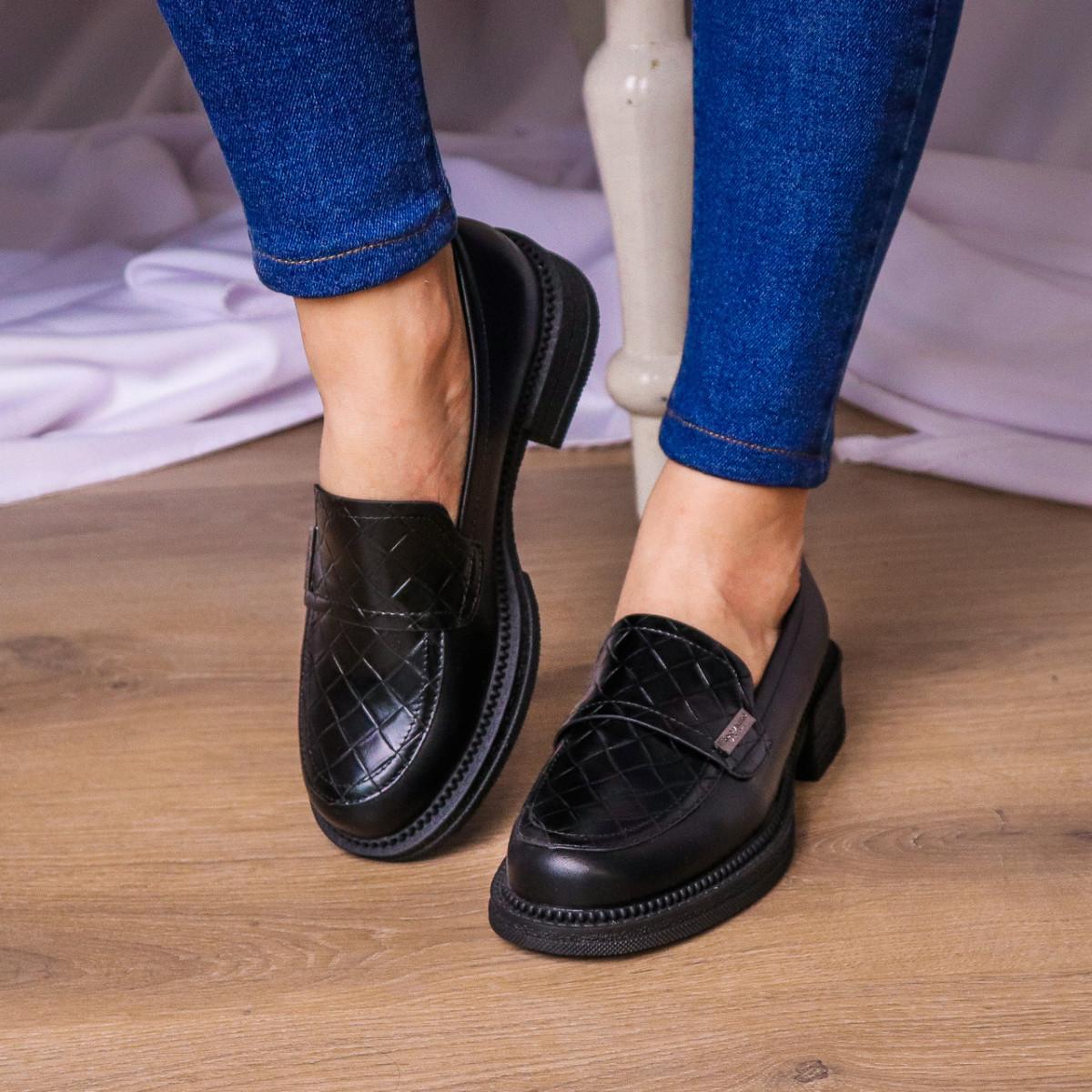 Лоферы женские Fashion р. 39 25 см Черный (3280)