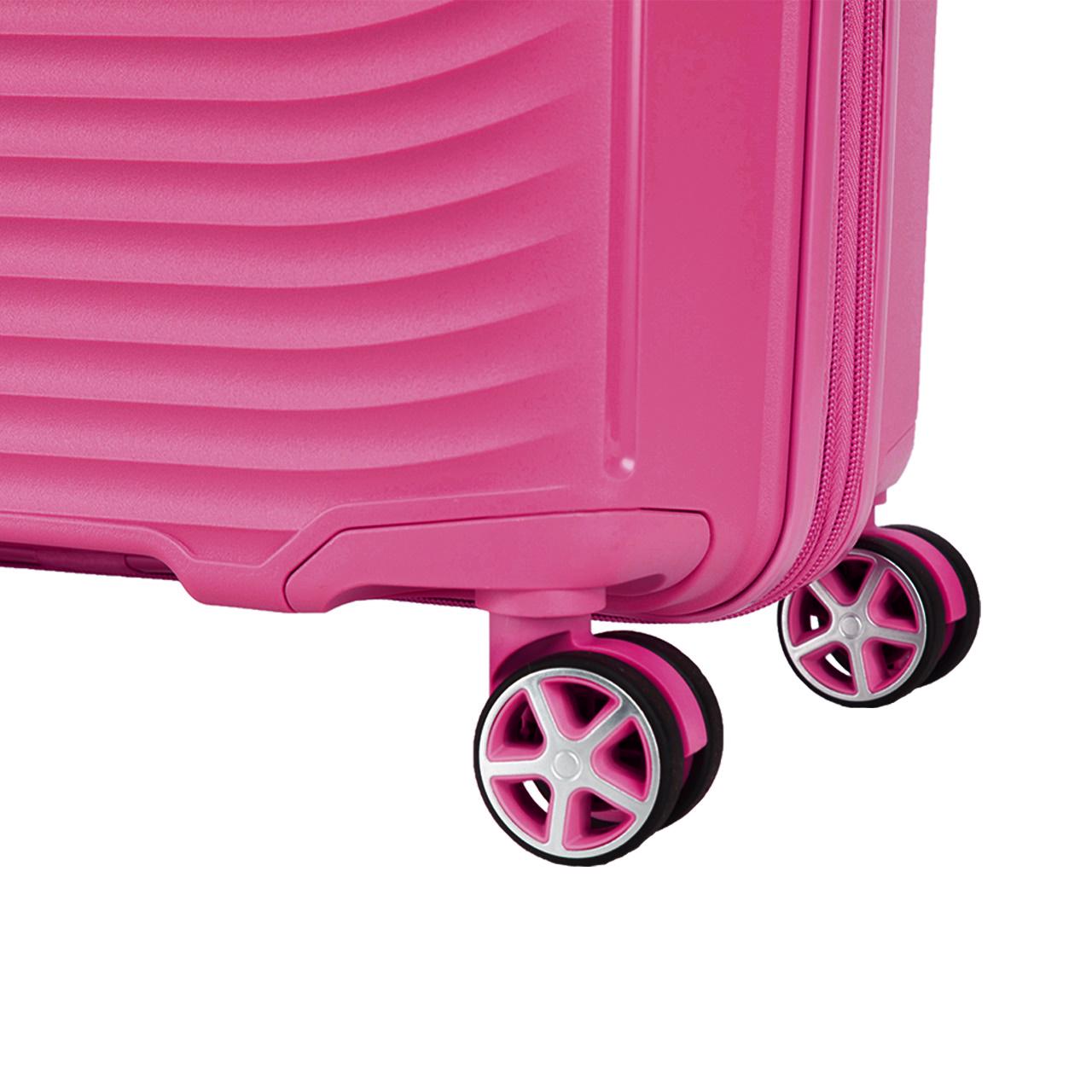 Валіза середня Snowball 40903 поліпропілен M Малиновий - фото 2