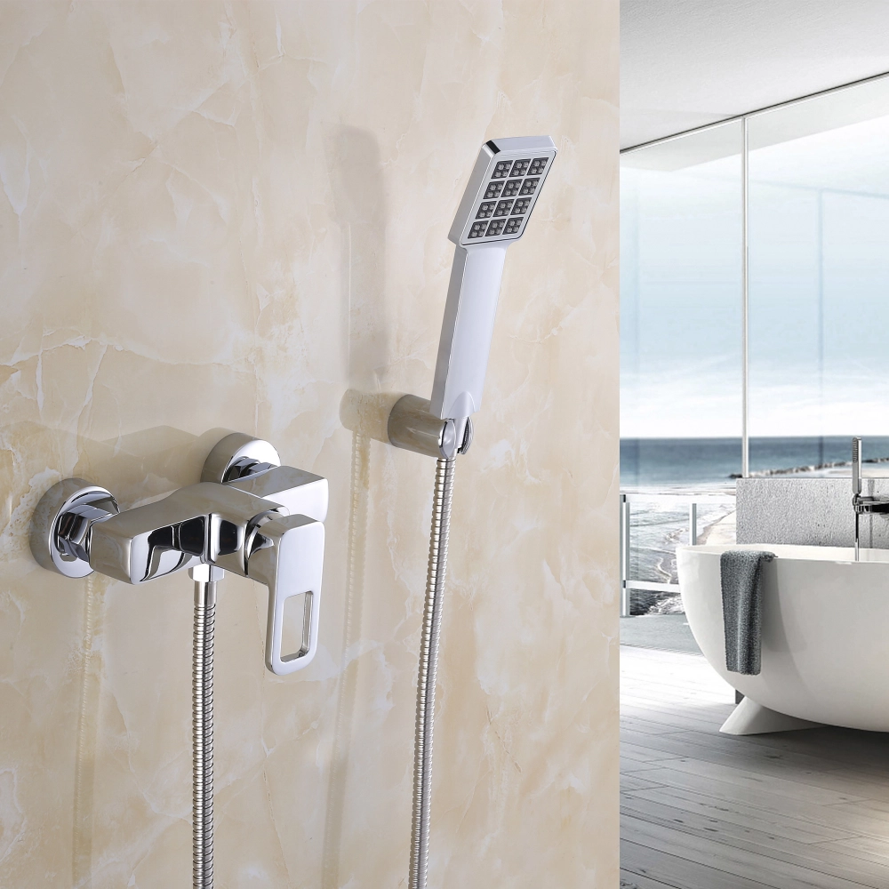 Змішувач для ванної Lidz Wawel 010 з душовим гарнітуром Chrome