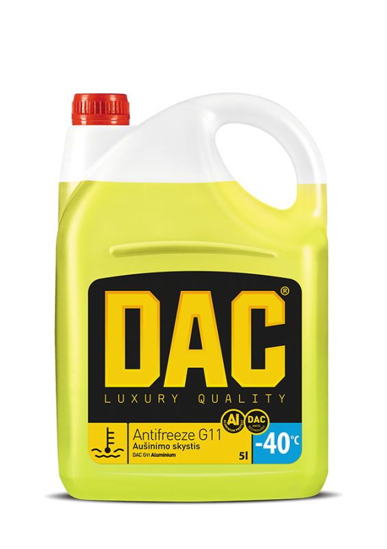 Антифриз DAC G11 Aluminium -40 5 л Желтый (4771548292160)