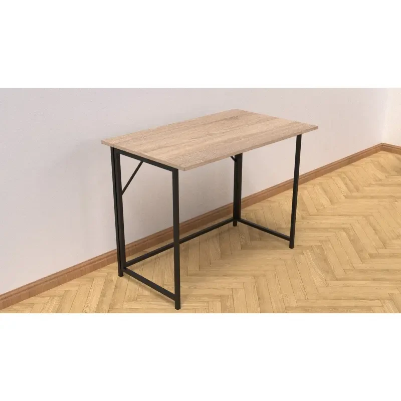 Стіл розкладний Ferrum-decor Moris метал/ДСП Чорний/Дуб Сонома (FRD-104672) - фото 1 Стіл розкладний Ferrum-decor Moris метал/ДСП Чорний/Дуб Сонома (FRD-104672) - фото 1