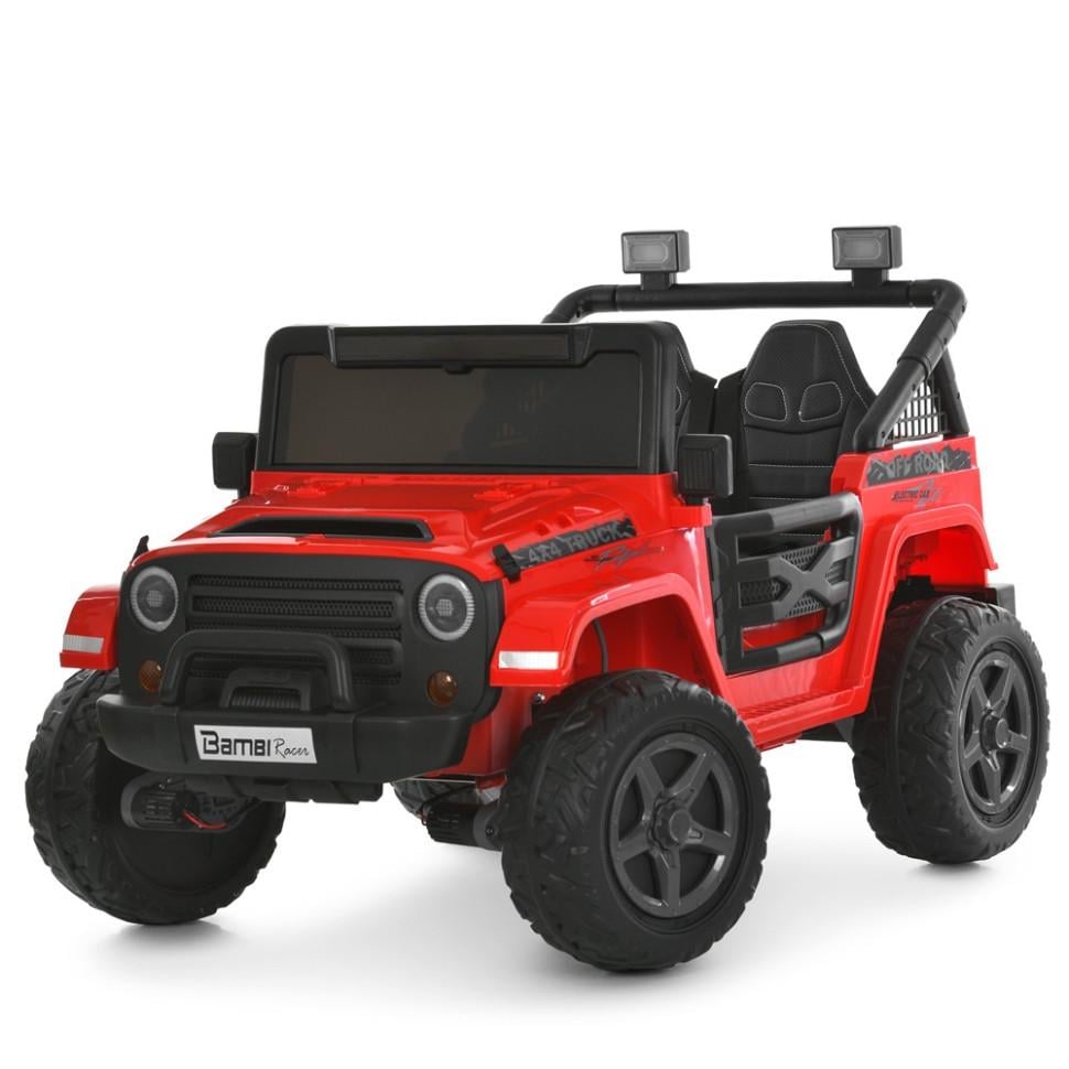 Детский электромобиль Джип Bambi Racer 4WD до 30 кг Красный (DE-169-E-804)
