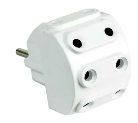 Розгалужувач 5 гнізд без заземлення Neomax NX1027 Білий