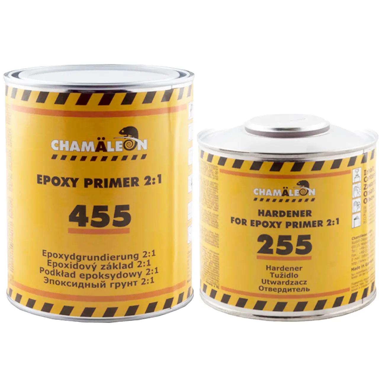 Грунт эпоксидный Сhamaleon 455 Epoxy Primer 2:1 1 л + 500 мл Серый (14554+12554)