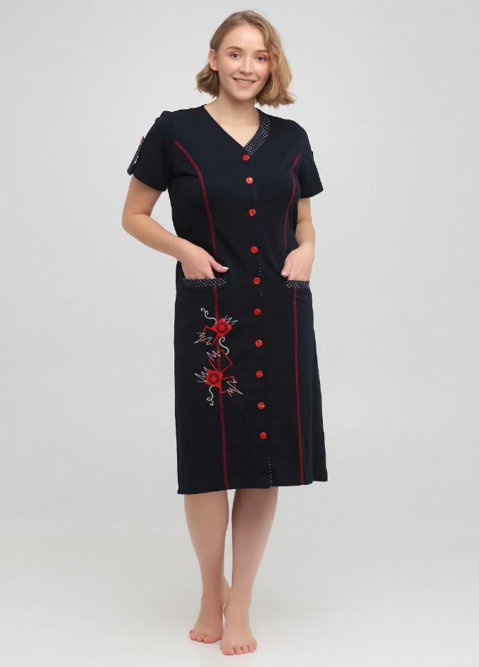 Халат Wild love xl темно-Синий (81470)