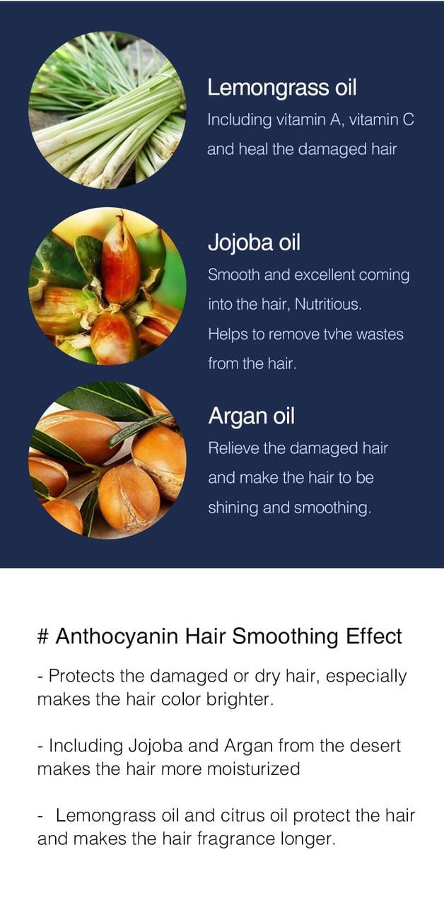Олія для волосся Anthocyanin Hair Smoothing (1187992615) - фото 4 Олія для волосся Anthocyanin Hair Smoothing (1187992615) - фото 4