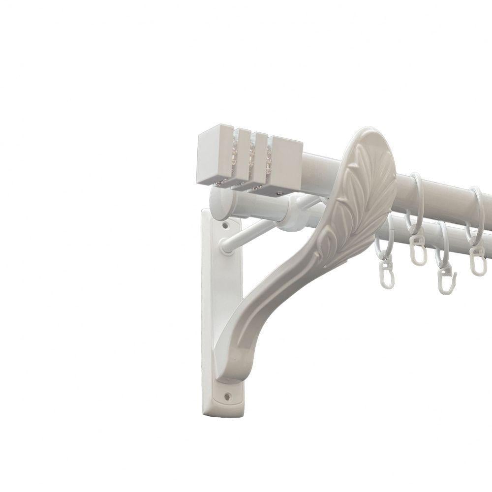 Карниз металлический Orvit Ацтека двухрядная ретро/гладкая труба/кольцо металлическое Арктис 25/19 мм 200 см (00-00010447)