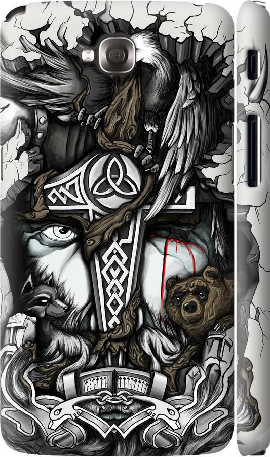 Чехол на LG G Pro Lite Dual D686 Тату Викинг (4098m-440-42517)