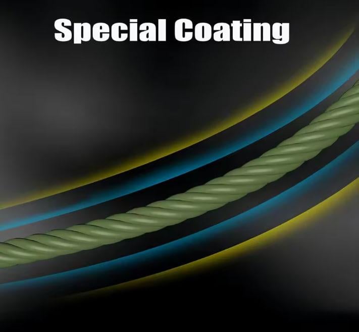 Плетена нитка хакі Line Think GOAL чотирижильний шнур для риболовлі 0,128 мм 300 м - фото 2 Плетена нитка хакі Line Think GOAL чотирижильний шнур для риболовлі 0,128 мм 300 м - фото 2