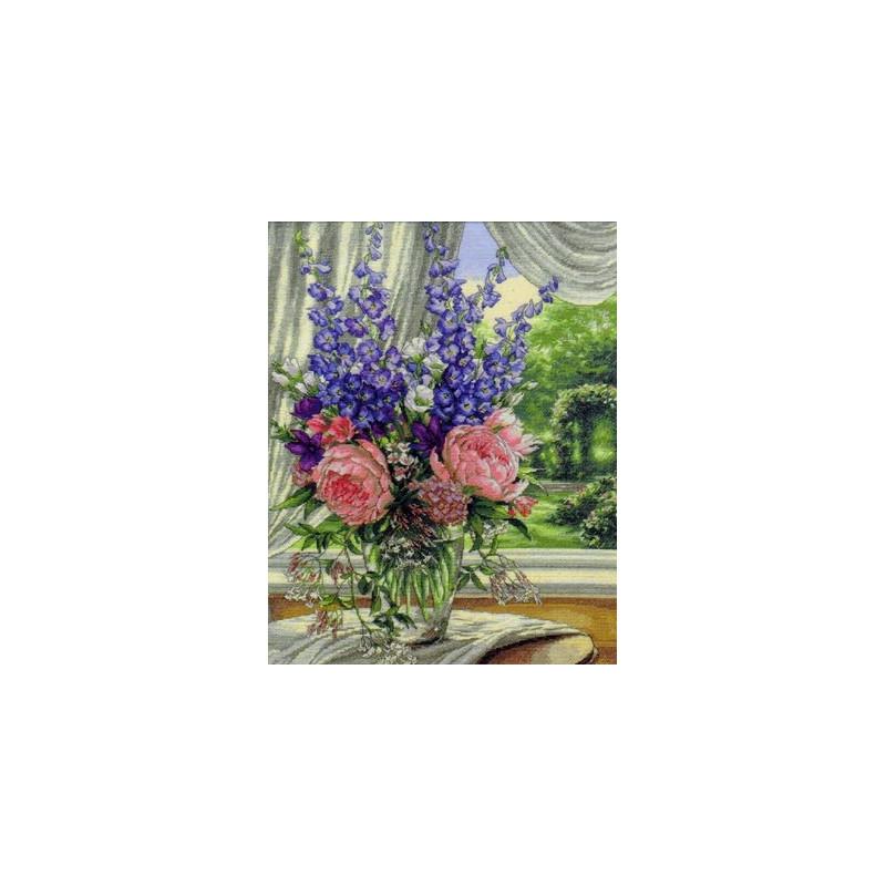 Набір для вишивки хрестиком Dimensions 35257 Peonies - Delphiniums (272)