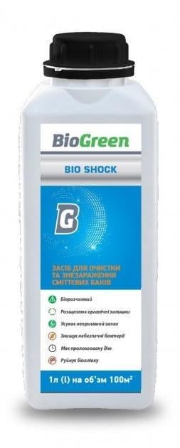 Средство для очистки и обеззараживания мусорных баков Bioclean Bio Shock 1 л (10605454)