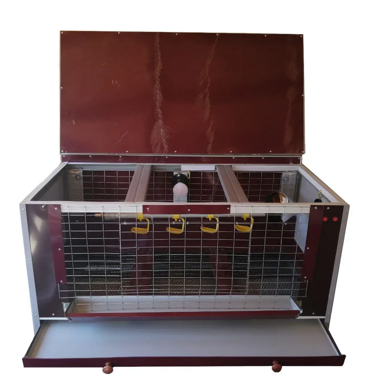 Брудер утепленный для птенцов с кормушкой и поилкой (11570)