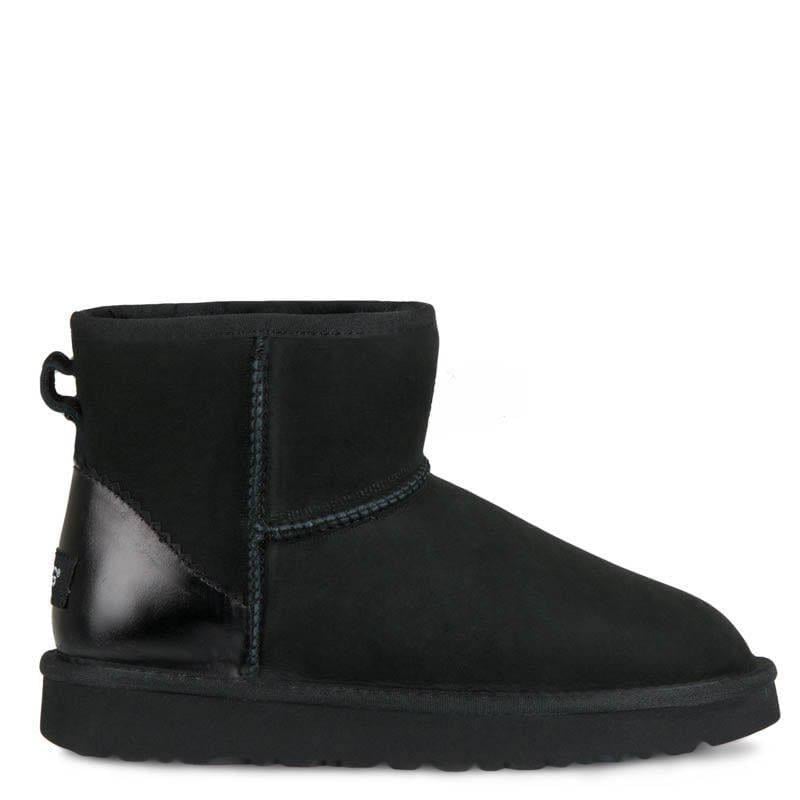 Уггі жіночі UGG Classic Mini Black Metallic р. 38 Чорний (7383)