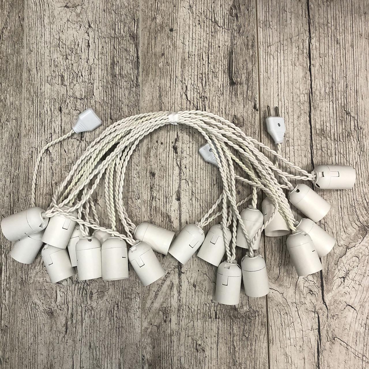 Ретро гирлянда для помещений Alphatrade 20 м 40 ламп LED Белый (120163) - фото 3